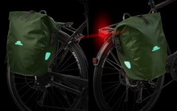 Geanta Bicicleta Material Tarpaulin Dutch Mountains Carbon 604386 Verde - Img 11