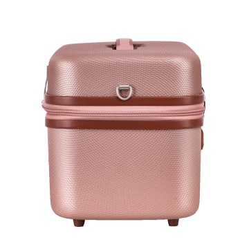 Geanta cosmetice Snowball SW52335, 35x24x23 cm, 100% ABS, cifru TSA, multiple compartimente, auriu - Img 9