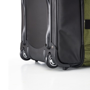 Geanta de voiaj cu role Lee Cooper, 2 compartimente, poliester 600D/bumbac, 98L, 70 cm, kaki - Img 6