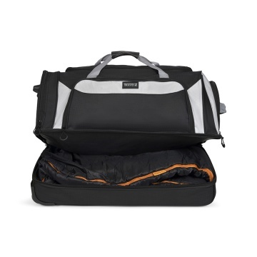 Geanta de voiaj cu role XL TravelZ, 2 compartimente, poliester, 72 cm, negru - Img 2
