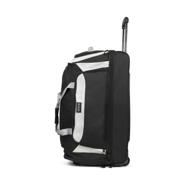 Geanta de voiaj cu role XL TravelZ, 2 compartimente, poliester, 72 cm, negru - Img 12
