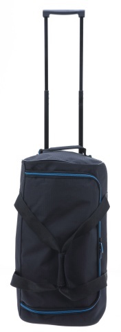 Geanta de voiaj impermeabila cu role Davidts Rapid Air, Nylon Dobby, 50 cm, Negru - Img 4