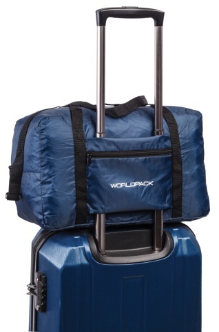 Geanta de voiaj pliabila pentruWizz Air/Ryanair , Worldpack, F10464, 40 cm, Bleumarin - Img 4