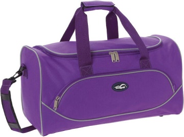 Geanta de voiaj/sport Seagull PDR100, 45x26x24 cm, pentru sala, avion, bagaj de mana, poliester rezistent, curea detasabila, mov