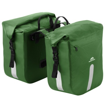 Geanta Dubla Bicicleta, Material Tarpaulin, Dutch Mountains, 604390, Verde