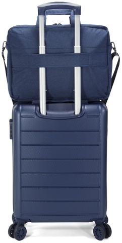 Geanta laptop 14", pentru Wizz Air/Ryanair, Benzi, BZ 5667, Bleumarin - Img 2