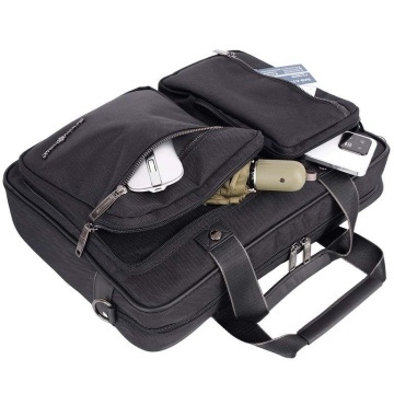 Geanta laptop/documente Wizz Air/Ryanair, Snowball, SW22111, Poliester 1680D, Negru - Img 2