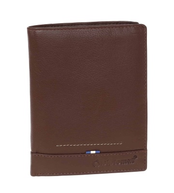 Portofel, Barbati, Piele Naturala, RFID* Secure, Diplomat, MN 114, Maro