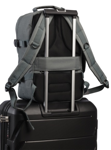 Rucsac avion 40x25x20 cm, bagaj de mână Wizz Air/Ryanair, 20 L, Bestway cabin pro small, F40328, caramiziu - Img 11