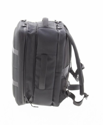 Rucsac avion 40x30x20/25 cm extensibil Vogart Defender, bagaj de mână Wizz Air/Ryanair, poliester, 24/30L, negru - Img 16