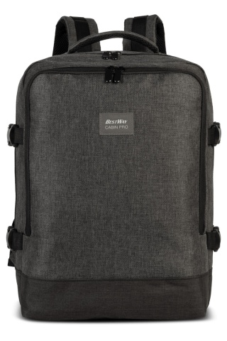 Rucsac Avion 40x30x20 cm Wizz Air/Ryanair, Poliester, 24 L, Bestway Cabin Pro, Antracit - Img 7