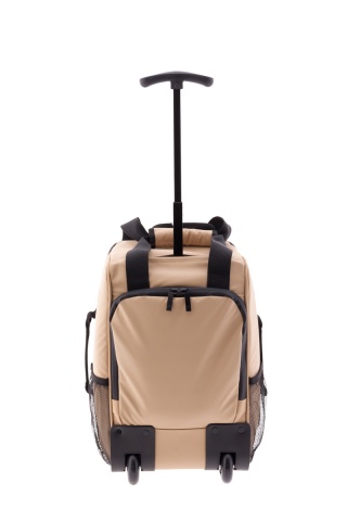 Rucsac cu role 40x25x20 cm, Wizz Air/Ryanair, PVC impermeabil, Gladiator Polar, MG 3958, 14", Bej - Img 7