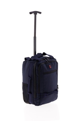 Rucsac cu role 40x25x20 cm, Wizz Air/Ryanair, PVC impermeabil, Gladiator Polar, MG 3958, 14", Bleumarin - Img 4
