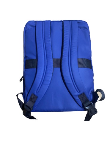 Rucsac tip geanta 15'6" Davidts Escape, Poliester 600D/PVC, Albastru - Img 4