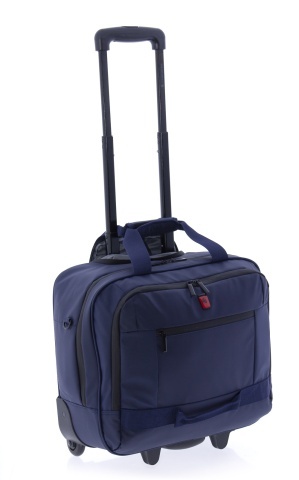 Servieta cu role Gladiator Polar, comp. laptop 14", poliester impermeabil, MG 3948, bleumarin - Img 8