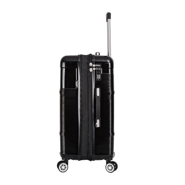 Set 3 trolere Lee Cooper LC32203, policarbonat, 4 roti duble, cifru, negru - Img 18
