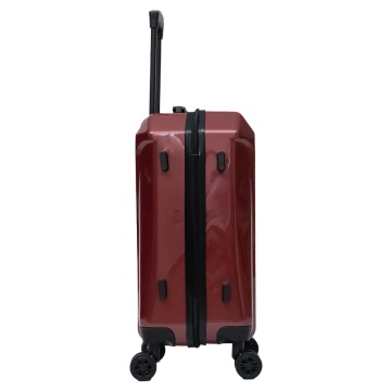 Set Troler de cabină Aventor + Geantă voiaj Benzi 40x25x20 cm, Grena - Img 7