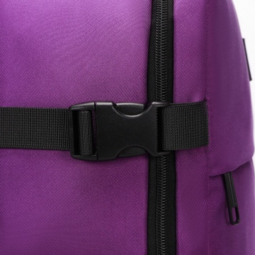 Set Troler de cabină Aventor + Rucsac Avion 40x30x20 cm, roșu/mov - Img 21