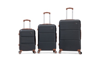 Set Trolere Aventor, ABS, Cifru, 4 Roți Duble 360°, AV107, 3 Piese, Negru - Img 17