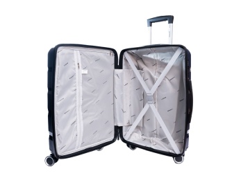 Set trolere Aventor AV102, 1 bagaj de cabina si 2 de cala, polipropilena, cifru TSA, bleumarin - Img 2