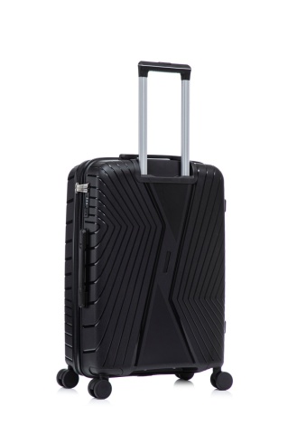 Set trolere Aventor AV105, polipropilenă, 1 bagaj de cabină si 2 de cală, cifru TSA, 4 roți duble 360°, negru - Img 9