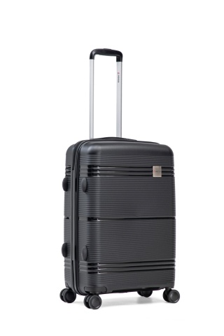 Set trolere Aventor, Polipropilenă, Cifru TSA, 4 Roți Duble 360°, AV108, 3 Piese, Negru - Img 13