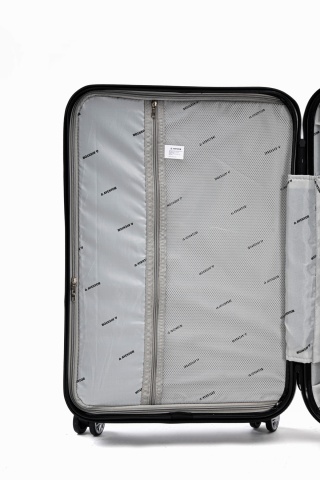Set trolere Aventor, Polipropilenă, Cifru TSA, 4 Roți Duble 360°, AV109, 4 Piese, Negru - Img 3