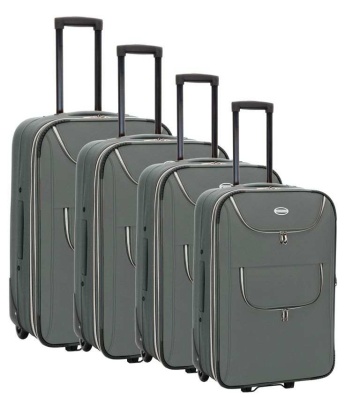 Set Trolere, Extensibile, 2 Roti, Madisson, SW38104 - 4 Piese, Gri