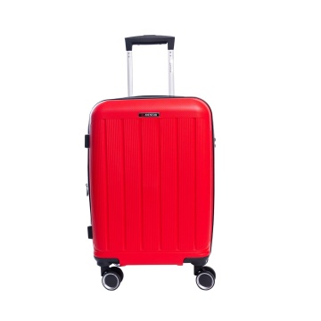 Set trolere extensibile Aventor AV101, 1 bagaj de cabina si 2 de cala, +20% capacitate, fermoar antifurt, polipropilena, cifru TSA, rosu - Img 5