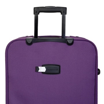 Set trolere extensibile Diplomat ZC 3004, poliester, 4 roti, 3 piese, mov - Img 4