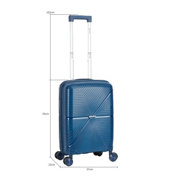 Set trolere Madisson SW42103, polipropilena, cifru, 4 roti duble, 3 piese, bleumarin - Img 6