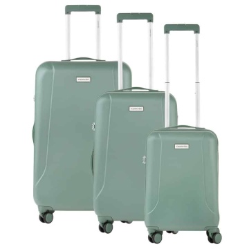 Set Trolere, Policarbonat/ABS, 4 Roti Duble, cifru TSA, CarryOn Skyhopper, 3 Piese, Verde - Img 4