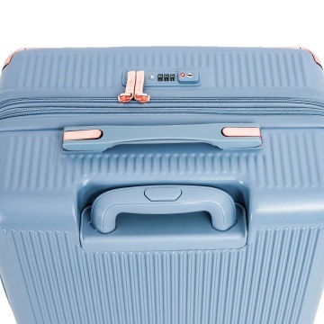 Set trolere Snowball SW44303, fermoar antifurt, 3 piese, policarbonat rezistent, cifru TSA, bleumarin - Img 11