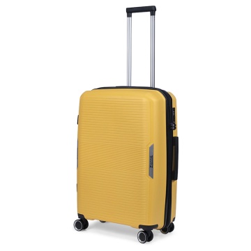 Set trolere TravelZ Swinger, polipropilena, cifru TSA, 4 roti duble, 3 piese, galben - Img 5