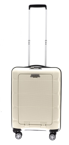 Troler Cabina Davidts Geneva Compartiment Laptop 13", Polipropilena, 54.5 cm, Crem - Img 5