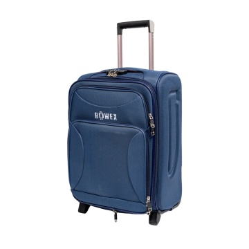Troler Cabină Extensibil 52x36x20 cm Rowex Prime, Poliester, Cifru, Bleumarin