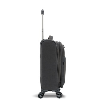 Troler Cabină Extensibil 55x35x20 cm Lee Cooper, Poliester, 4 Roti Duble, LC33503, Antracit - Img 10