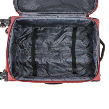 Troler Cabină Extensibil 55x35x20 cm Lee Cooper, Poliester, 4 Roti Duble, LC33503, Grena - Img 6