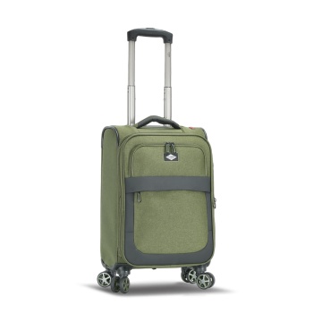 Troler Cabină Extensibil 55x35x20 cm Lee Cooper, Poliester, 4 Roti Duble, LC33503, Kaki - Img 14
