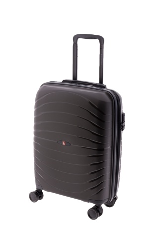 Troler Cabina Extensibil Gladiator Kick Off MG 3410, Polipropilena, 4 Roti Duble, 55 cm, Antracit