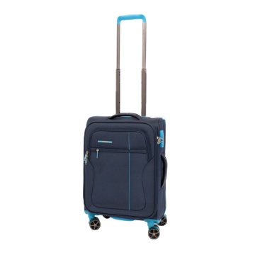 Troler cabina Lamonza Ultralight, 55x37x21 cm, 2.58 kg, Albastru inchis / Turcoaz