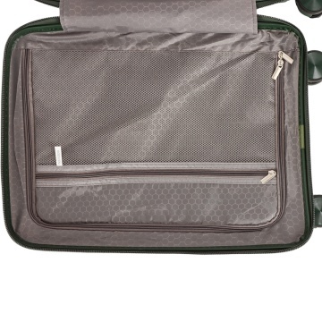 Troler cabina Madisson SW42103, polipropilena, cifru, 4 roti duble, 55 cm, verde inchis - Img 3