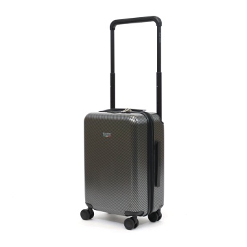 Troler Cabina Policarbonat Cifru TSA 4 Roti Duble Ella Icon Shine 2512-56 cm Negru
