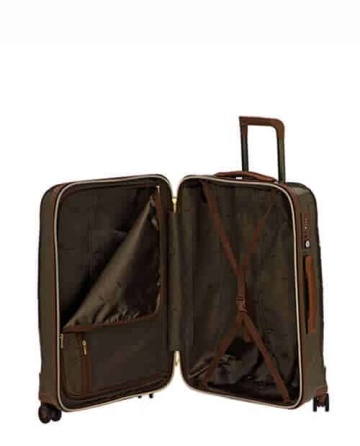 Troler Cabina Policarbonat/Piele Naturala Stratic Leather and More S - 55 cm Auriu - Img 2