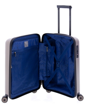 Troler Cabina Polipropilena 4 Roti Duble Cifru TSA Gladiator Ocean MG 4210 - 55 cm Bej - Img 3