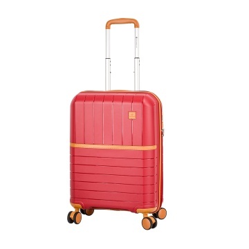 Troler Cabina Polipropilena, Fermoar Antifurt, Cifru TSA, Snowball, SW49403, 55.5 cm, Rosu - Img 4
