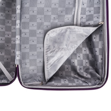 Troler cabina Snowball SW43803, polipropilena, cifru TSA, 4 roti duble, 55 cm, mov - Img 5