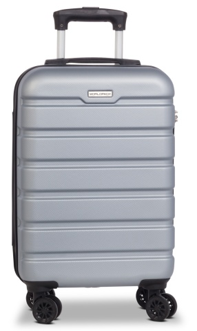 Troler Cabina, Worldpack, Phoenix, ABS, 4 Roti Duble, F10439 - 56 cm, Gri