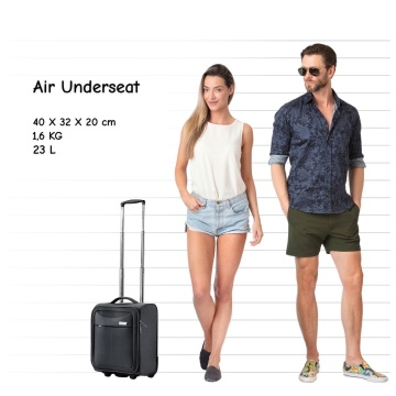 Troler cabina XS CarryOn Air, 40×30×20 cm, bagaj de mana Wizz Air, poliester, 23 L, negru - Img 6