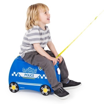 Troler copii Trunki PERCY Masina de politie - 46 cm - Img 3